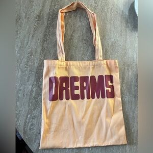 Peach “DREAMS” Tote